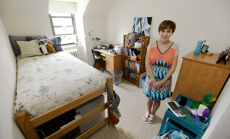 A dorm room at Ursinus College. Image via AP.